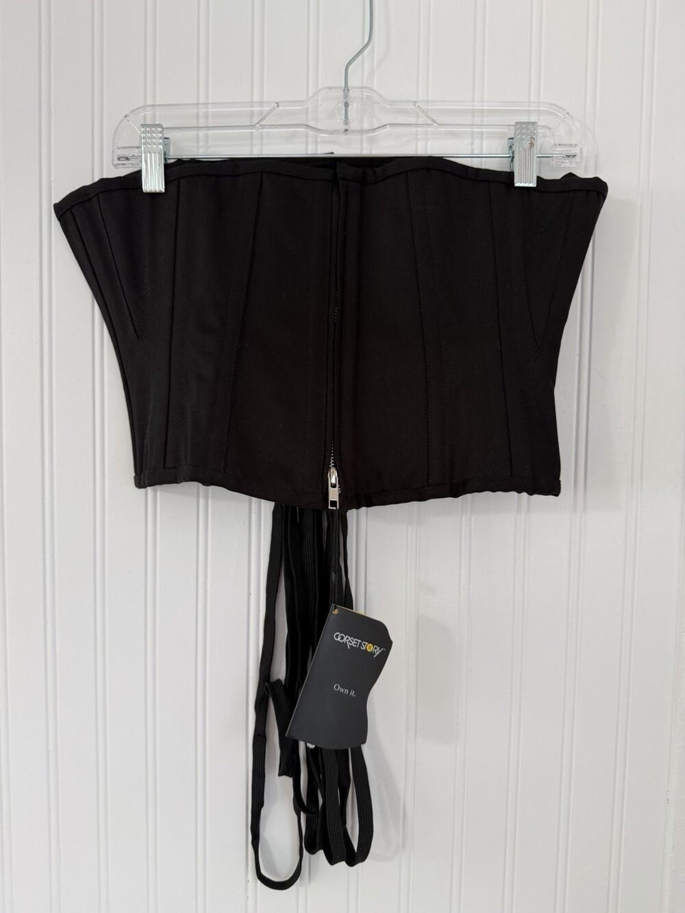 Corset Story Black Corset Underbust with Stainless Steel Boning Size 30”